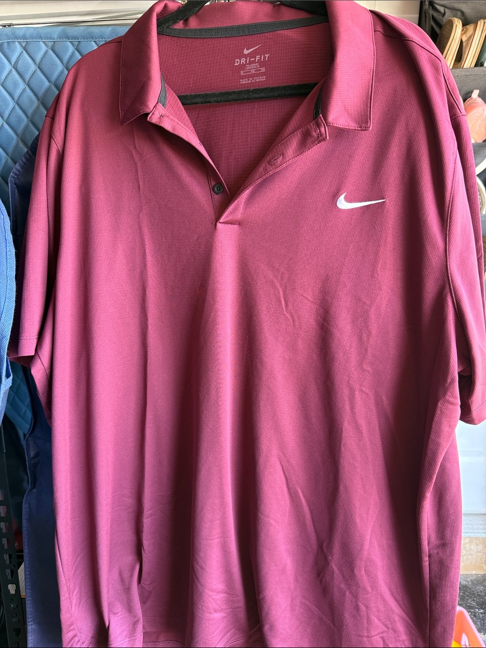 Nike Men's Dri-FIT Polo Shirt - Burgundy